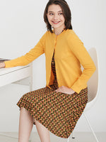 Bronze Pine Cache-Coeur Dress