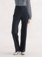 Double Jersey: Navy Straight Pants
