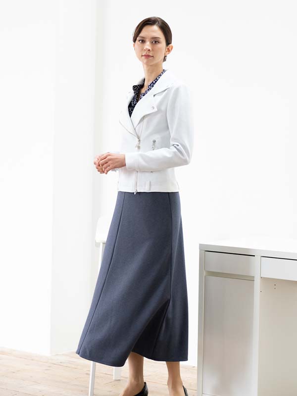 White Soft Stretch Riders Jacket