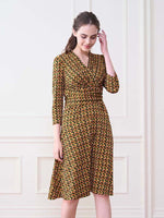 Bronze Pine Cache-Coeur Dress