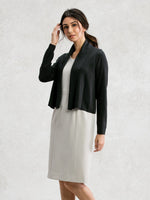 Charcoal Gray Kanazawa Short Cardigan