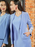 All-Season / No Lining: Saxe Blue Tailored Jacket