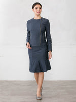 Indigo Stretch Denim Mermaid Skirt