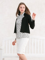 Pure White Side-Gathered Skirt