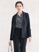 Smart Stretch Navy Long Tailored Jacket