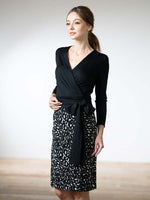 Town Panther Wrap Dress