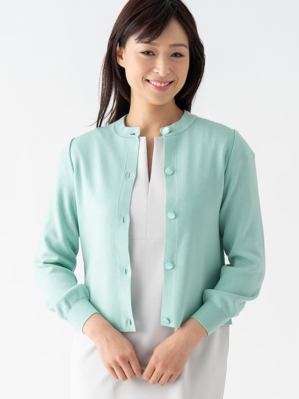 Mint Kanazawa Puff-Sleeve Cardigan