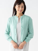 Mint Kanazawa Puff-Sleeve Cardigan