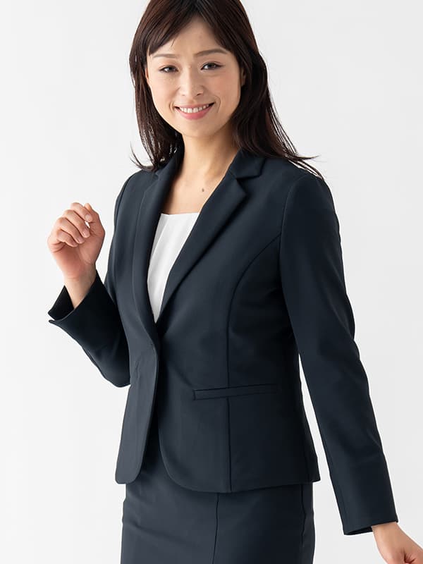 Smart Stretch Dark Navy Tailored Jacket