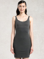 Sleeveless: Charcoal Gray Body-Shaping Warm Underdress