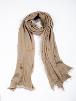 Camel Cashmere Butterfly Scarf