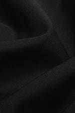 Cut Jacquard x Space Material: White X Black Decollete Tuck Dress