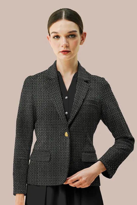 Lame Jacquard: Tailored Jacket