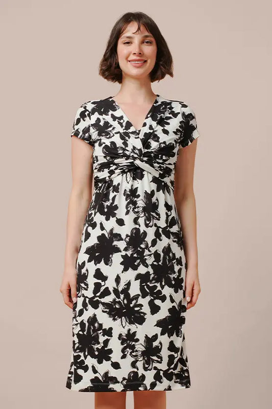 Stretch Jersey: Knee-Length Twisted Dress