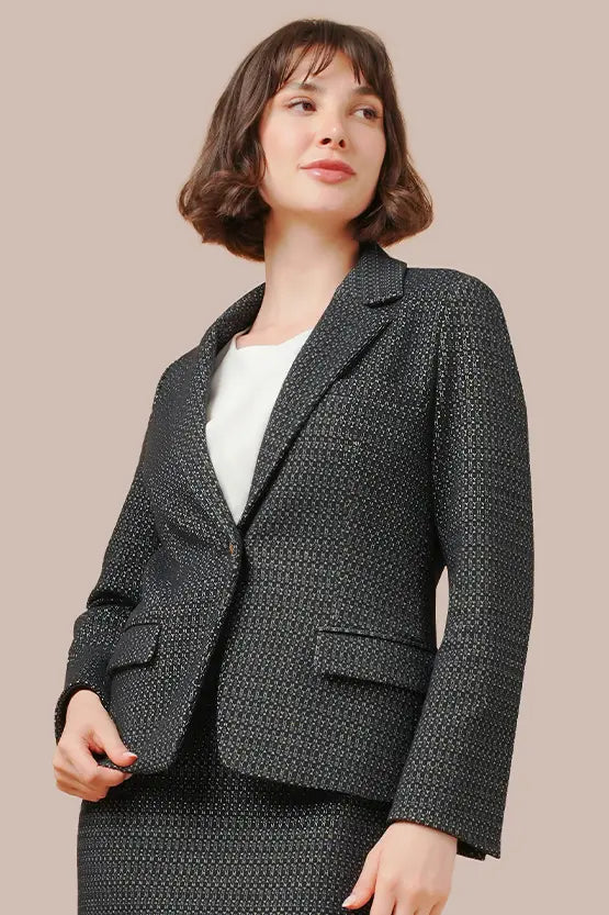 Lame Jacquard: Tailored Jacket