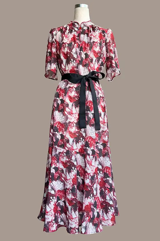 Passion Mandarin Long Mermaid Dress Stretch Chiffon Collection