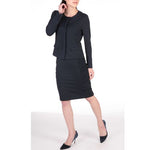 Navy Lightweight Stretch Side Gathered Skirt - Not Found