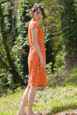 Orange Butterfly Shell Dress