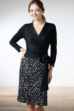 Town Panther Wrap Dress