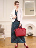 Long Length: Green Tartan Check Long A-Line Dress