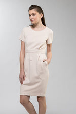 Shell Pink 3D Lightweight Stretch Dress - Not Found
