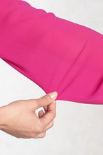 Pink X Charcoal Frill Dress