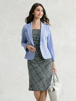 All-Season / No Lining: Saxe Blue Tailored Jacket