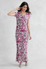 Japanese Pattern: "Peony" Ryukyu Bingata Flight Dress