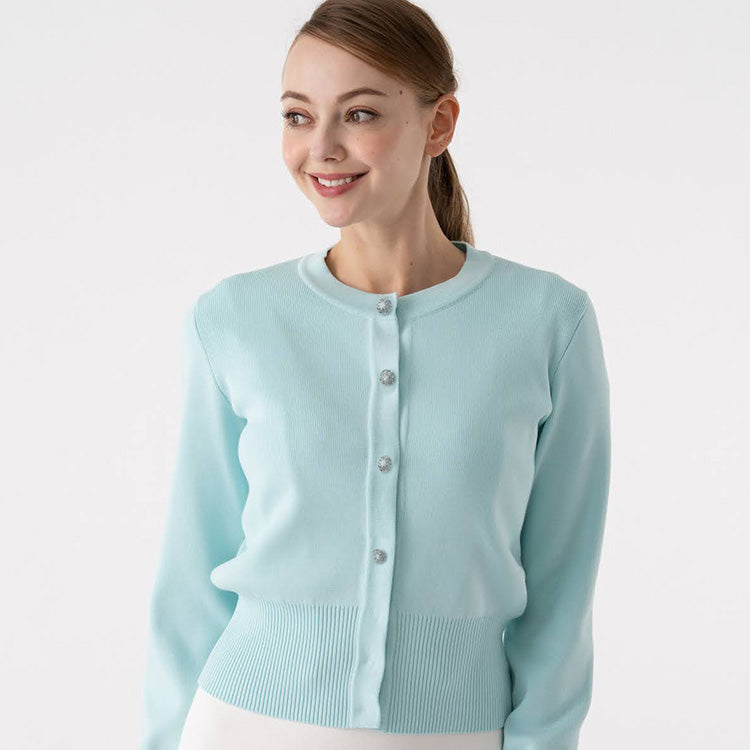 Add a skin-toned cardigan as an accent