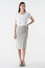 Navy Wrap Skirt