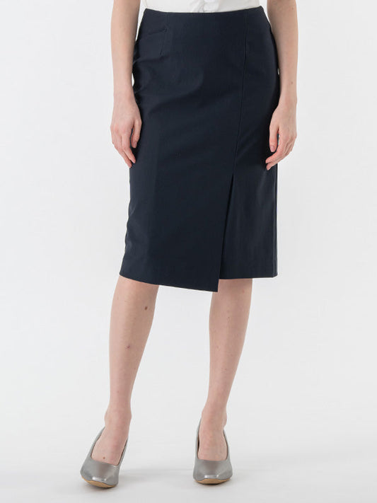 Navy Wrap Skirt