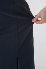 Navy Wrap Skirt