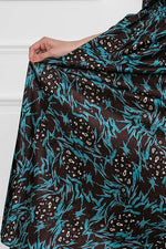 Long Length: Chocolate Mint Leaf Collared Cache-Coeur Long