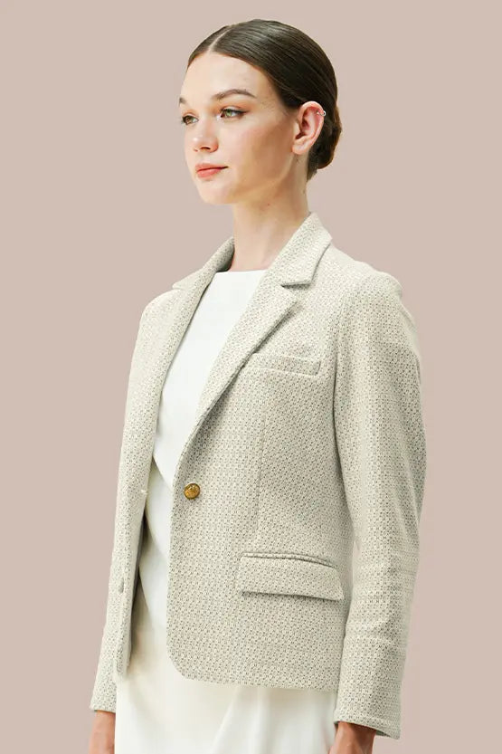 Lame Jacquard: Tailored Jacket
