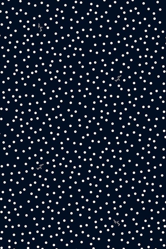 4-Way Stretch: Navy Dot Collared Flared Dress