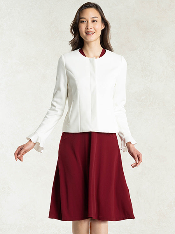Long Length: Red Cache-Coeur Dress
