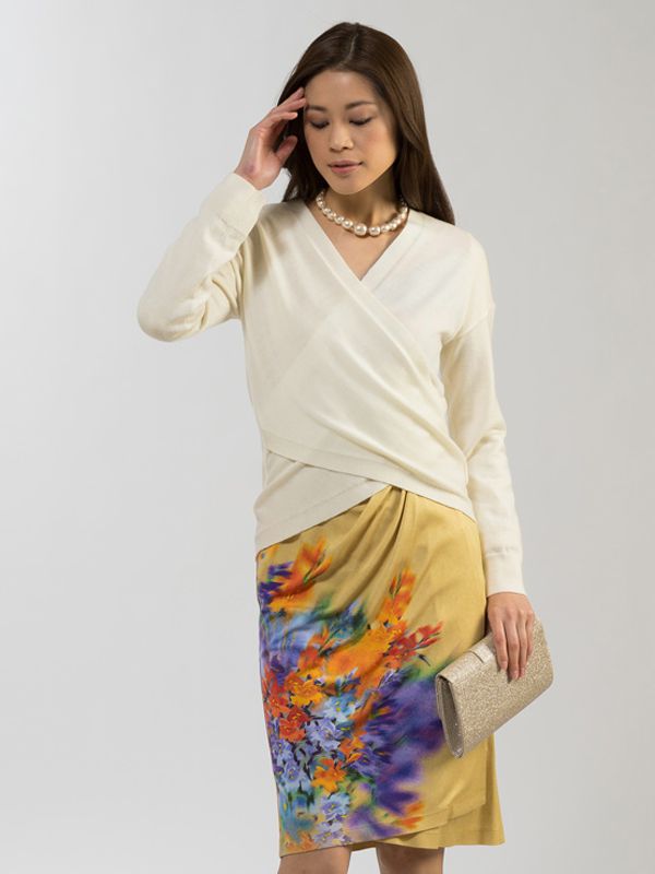 Japanese Pattern: Silk Jupiter Asymmetry Dress