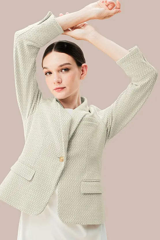 Lame Jacquard: Tailored Jacket