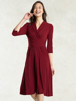 Long Length: Red Cache-Coeur Dress