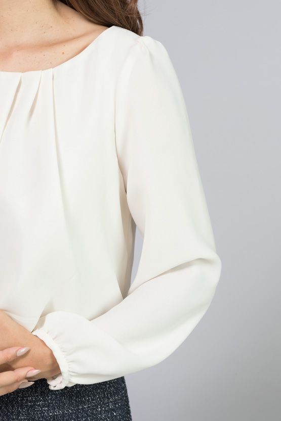 Stretch Chiffon: Navy Stretch Tweed Blouse Dress