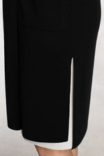 Black Kanazawa Cardigan With Side Slits