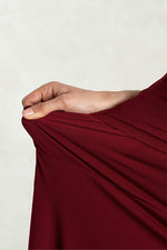 Long Length: Red Cache-Coeur Dress