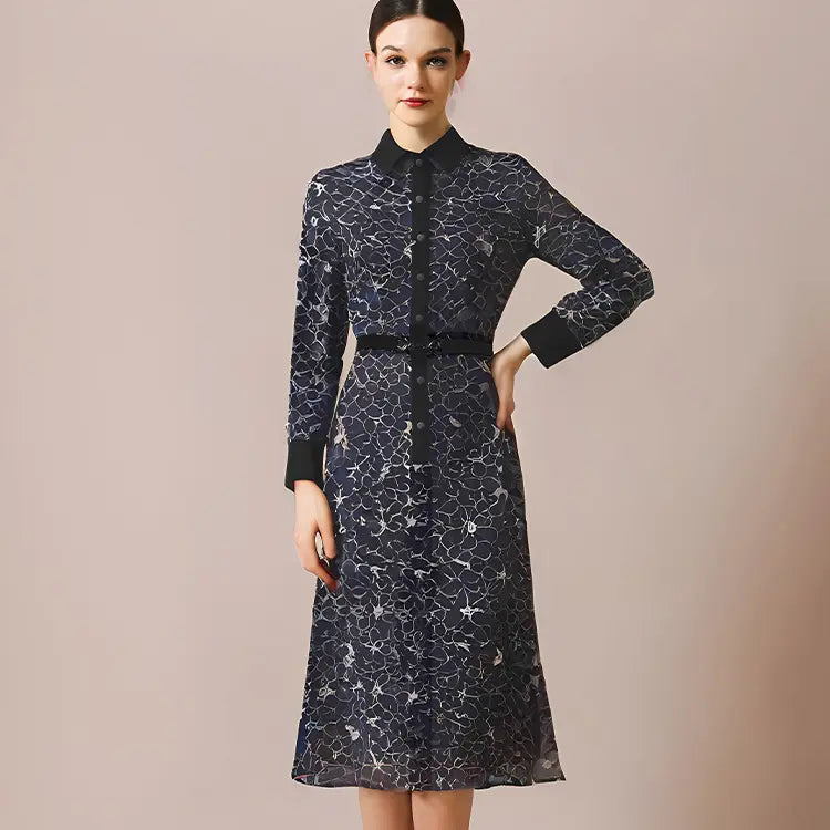 A fit and flare silhouette that exudes femininity and confidence