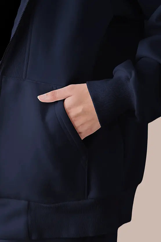 Space Material: Ribbed Hoodie