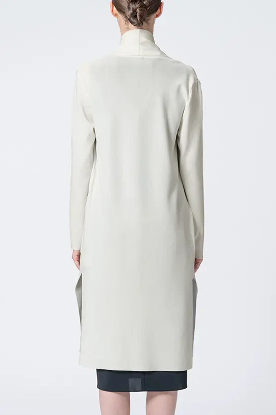 Washable Wool Knit: Long Line Cardigan