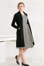 Washable Wool Knit: Long Line Cardigan