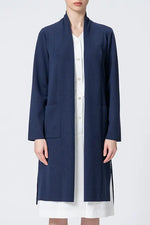 Washable Wool Knit: Long Line Cardigan