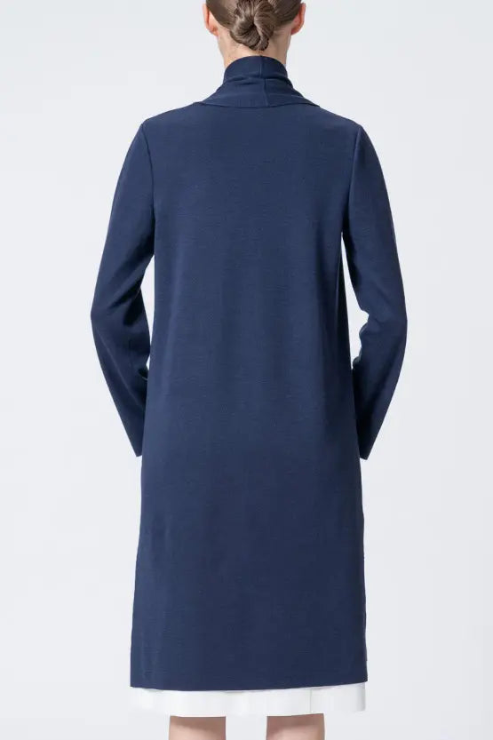 Washable Wool Knit: Long Line Cardigan