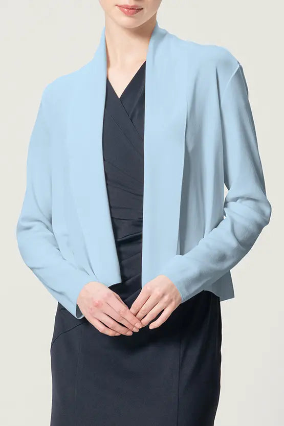 [Cool knit] Short line cardigan