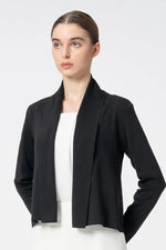 Washable Wool Knit: Short Line Cardigan